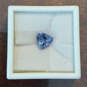Trillion-Cut Lavender-Blue Tanzanite